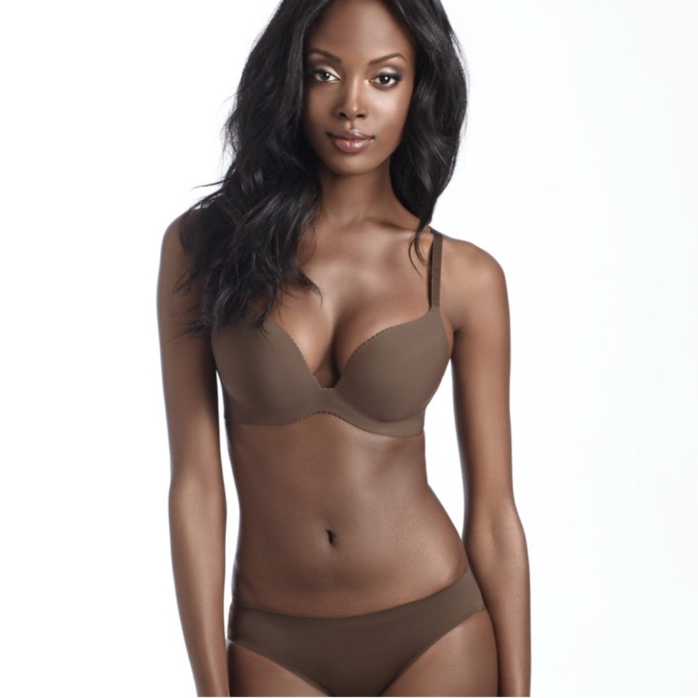 Brown Bottims Brooklyn, NY Seamless T-shirt Bra Color Bantu NWOT